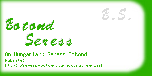 botond seress business card